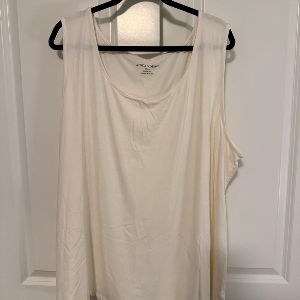 Jessica London Cream Tank Top